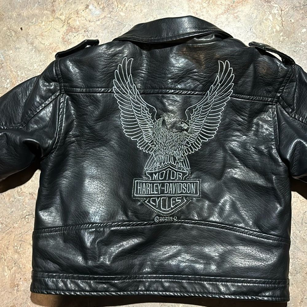 Kids Harley Davidson biker jacket.